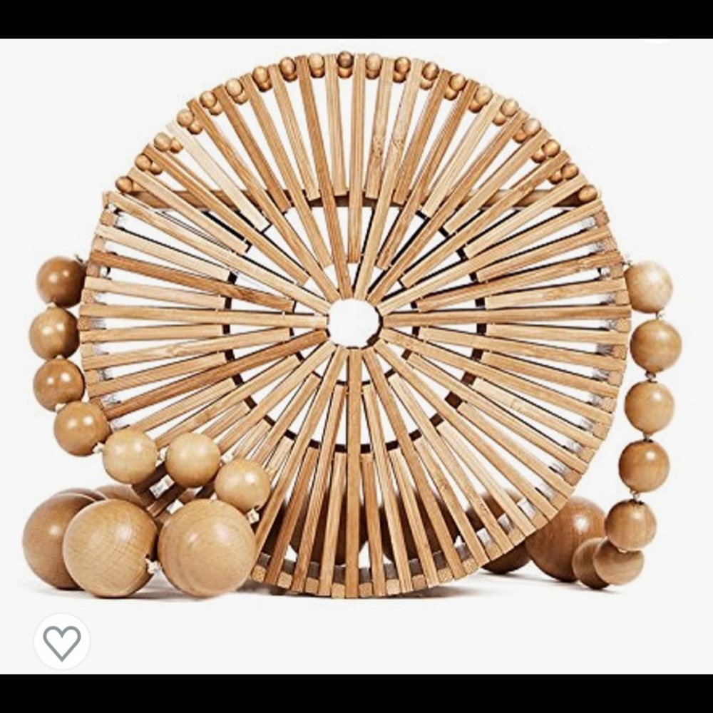 NWT Bamboo beaded handbag